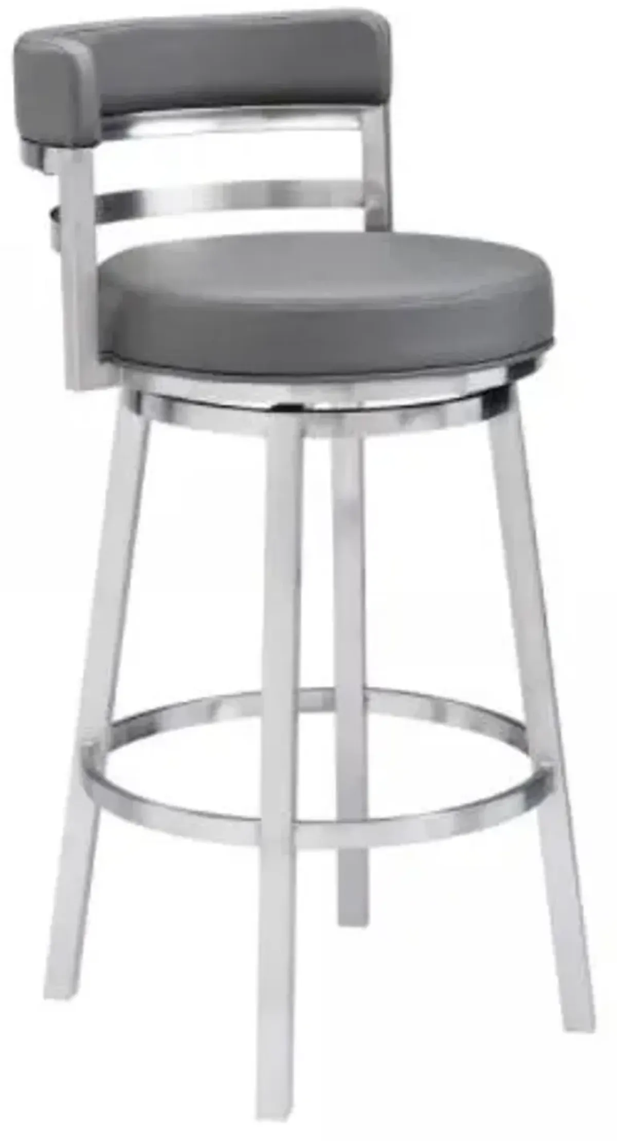 Armen Living Madrid Gray 26" Counter Stool