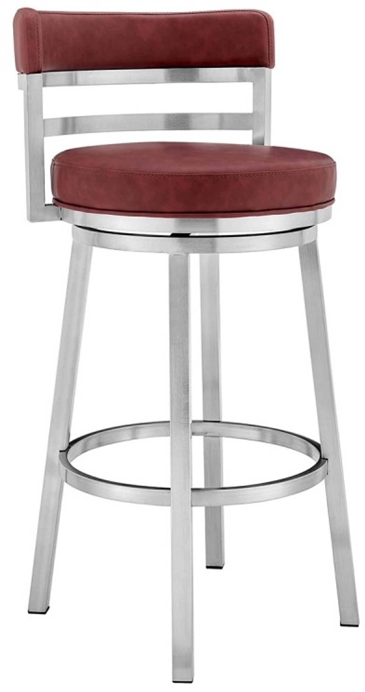 Armen Living Madrid Red 30" Counter Stool