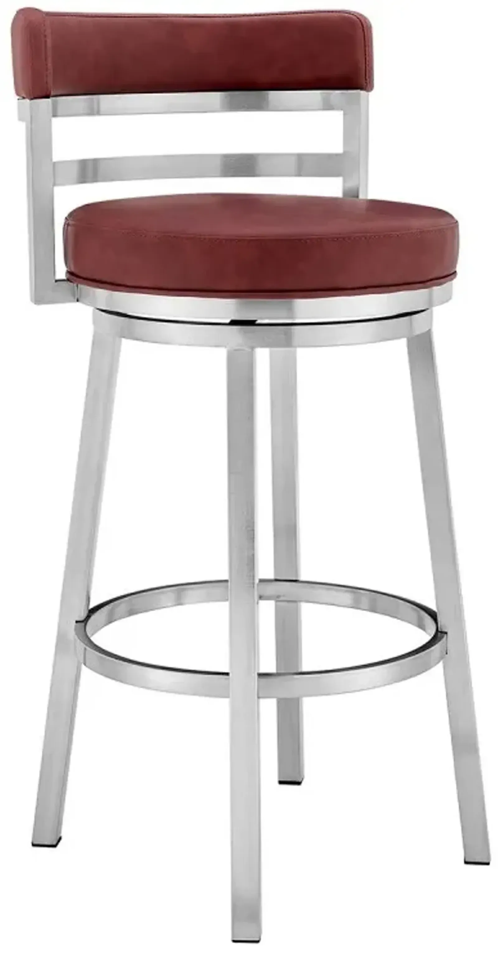 Armen Living Madrid Red 30" Counter Stool