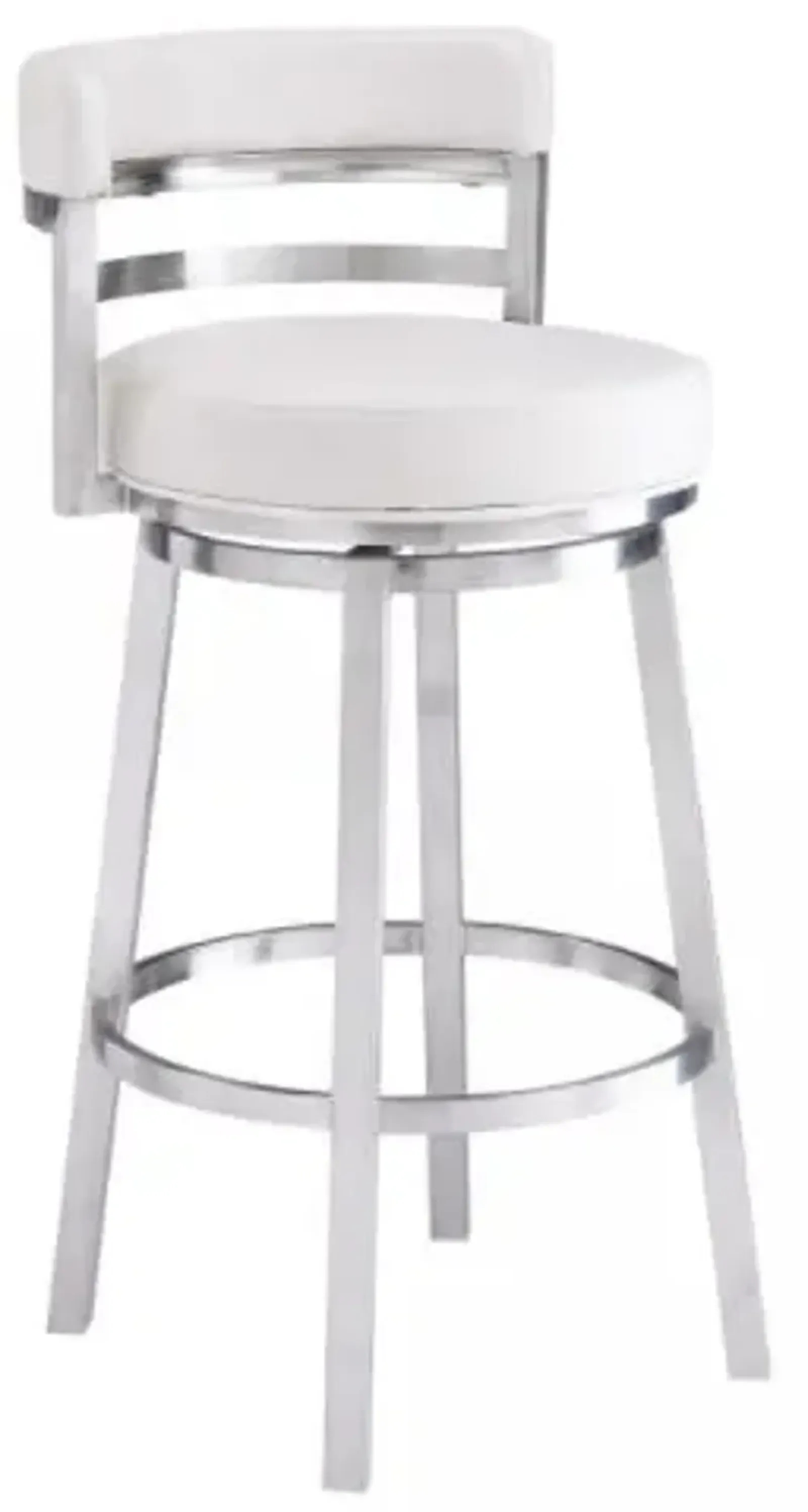 Armen Living Madrid White 26" Counter Stool