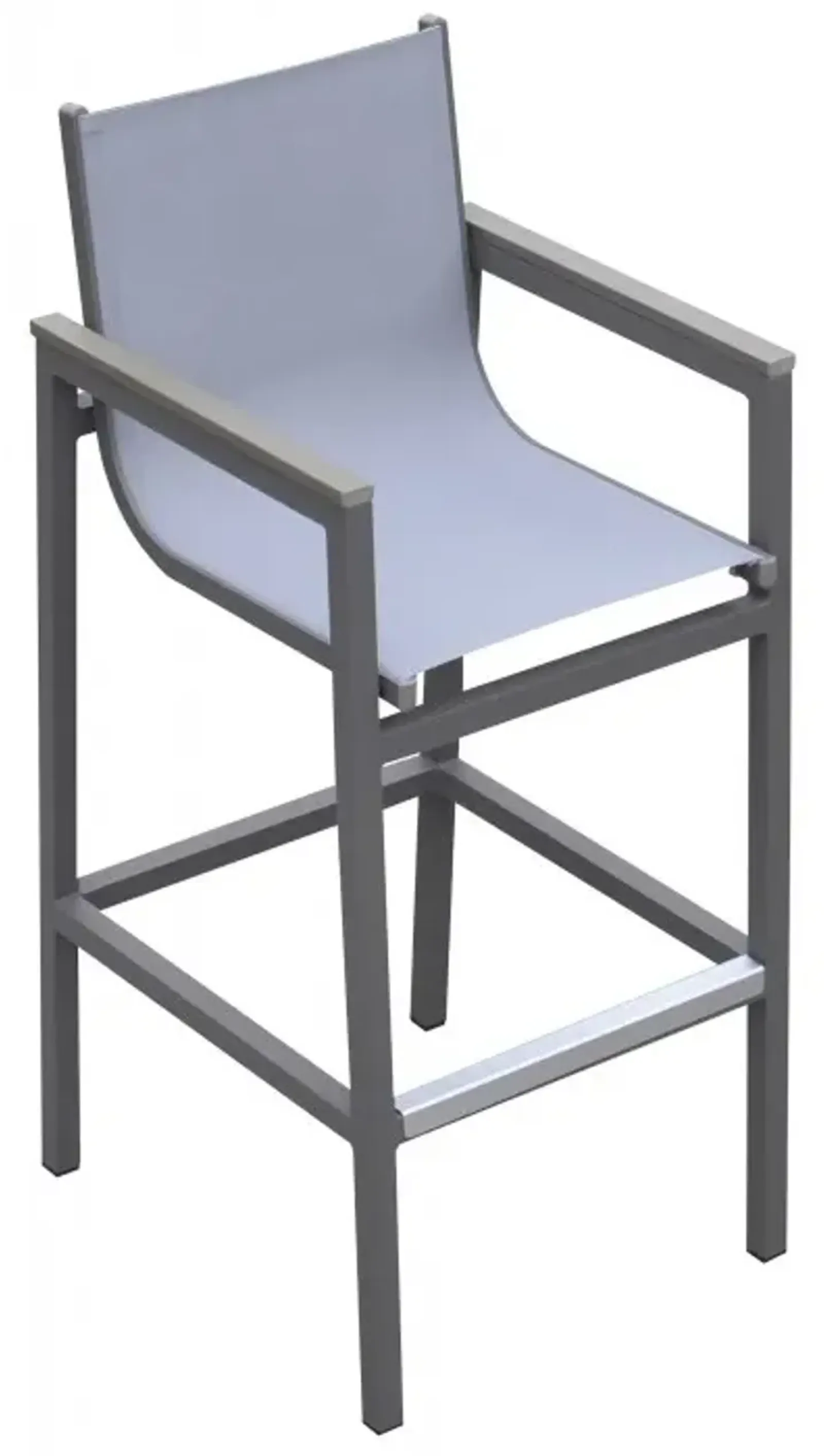 Armen Living Marina Gray Patio Barstool