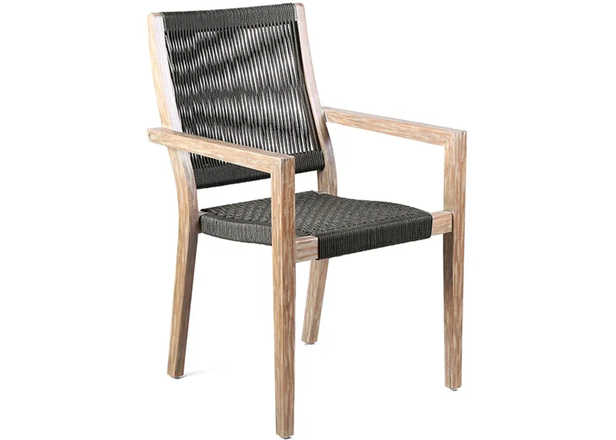 Armen Living Madsen Outdoor Teak Dining Chairs