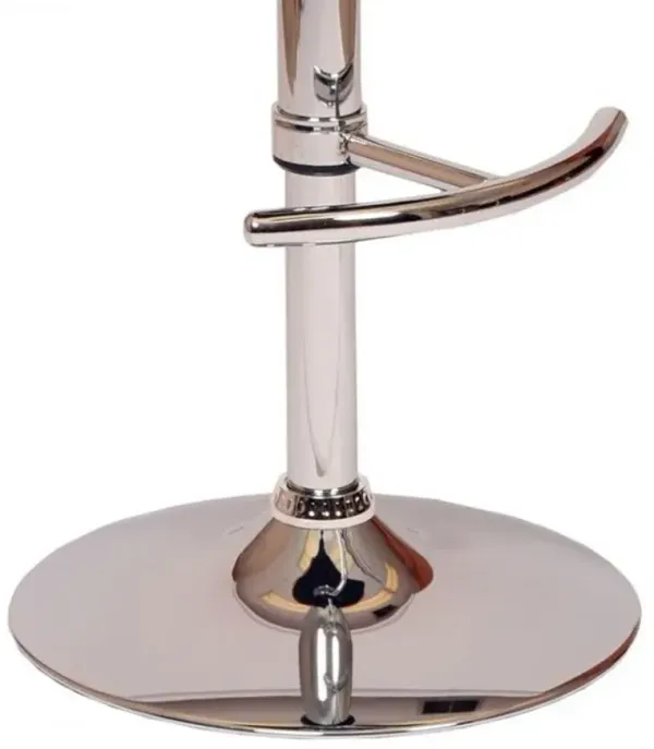 Armen Living Malibu Black/Walnut Adjustable Bar Stool