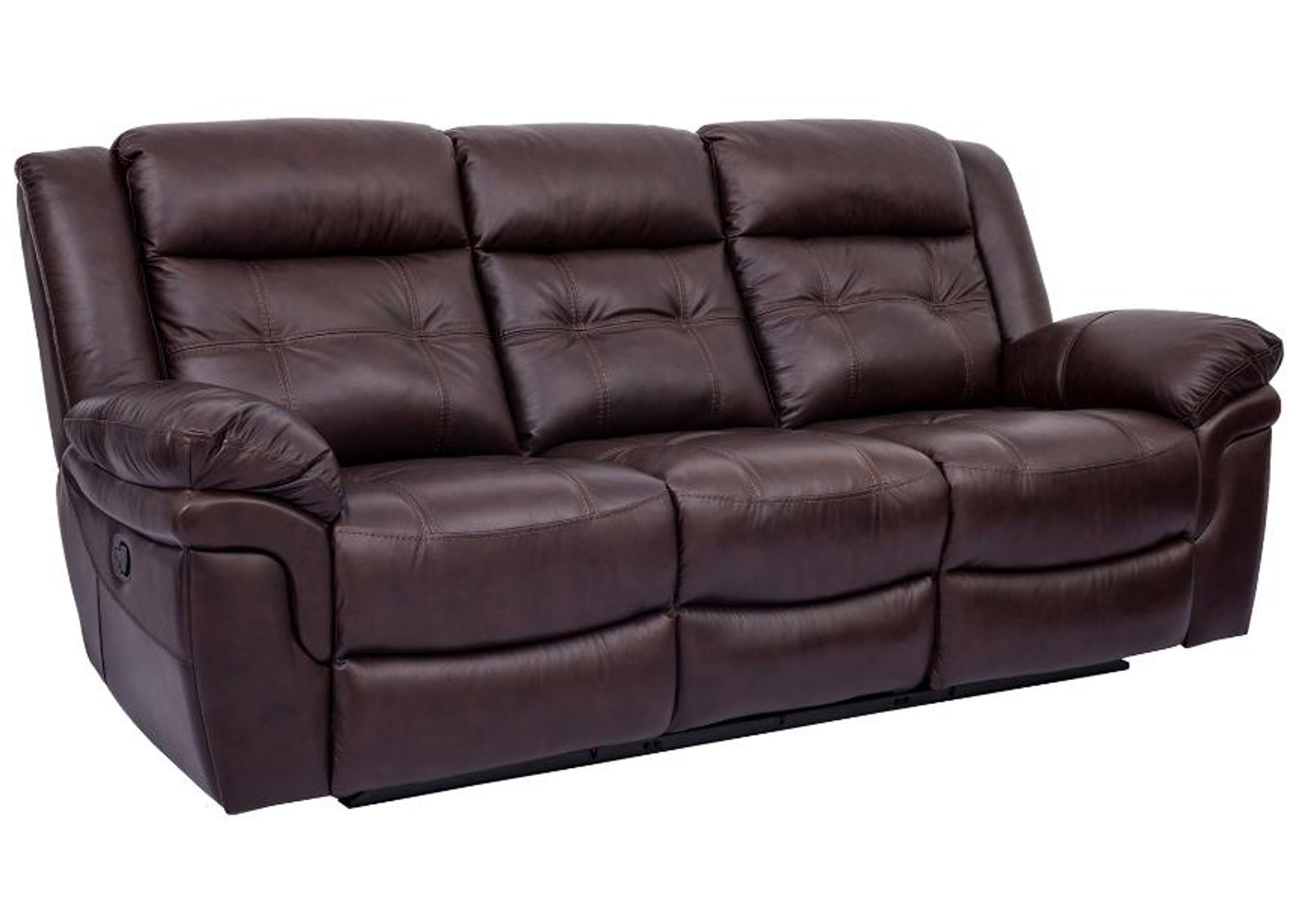 Armen Living Marcel Dark Brown Manual Reclining Sofa 