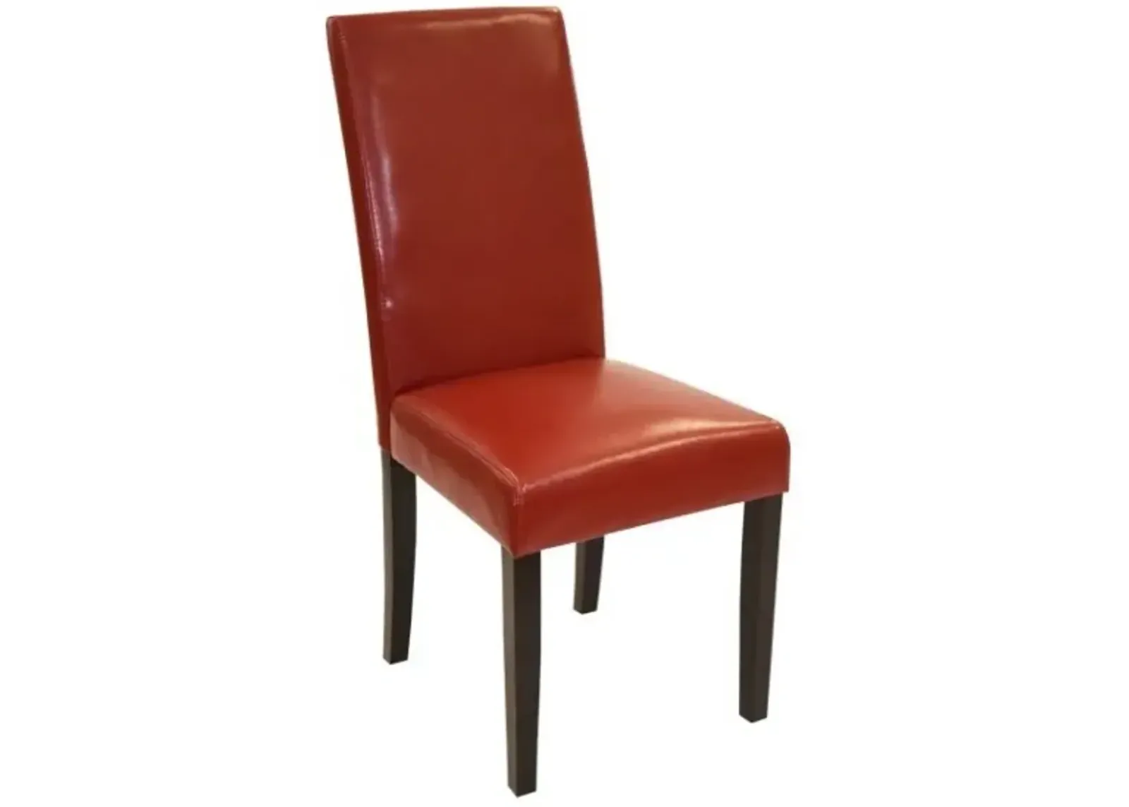 Armen Living MD-014 2-Piece Red Bonded Leather Dining Chairs