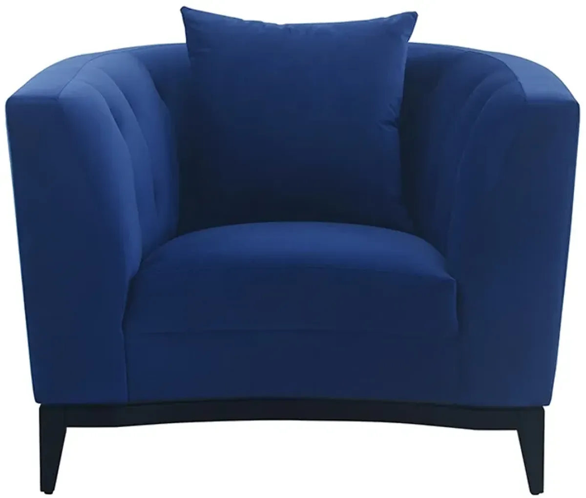 Armen Living Melange Blue Accent Chair