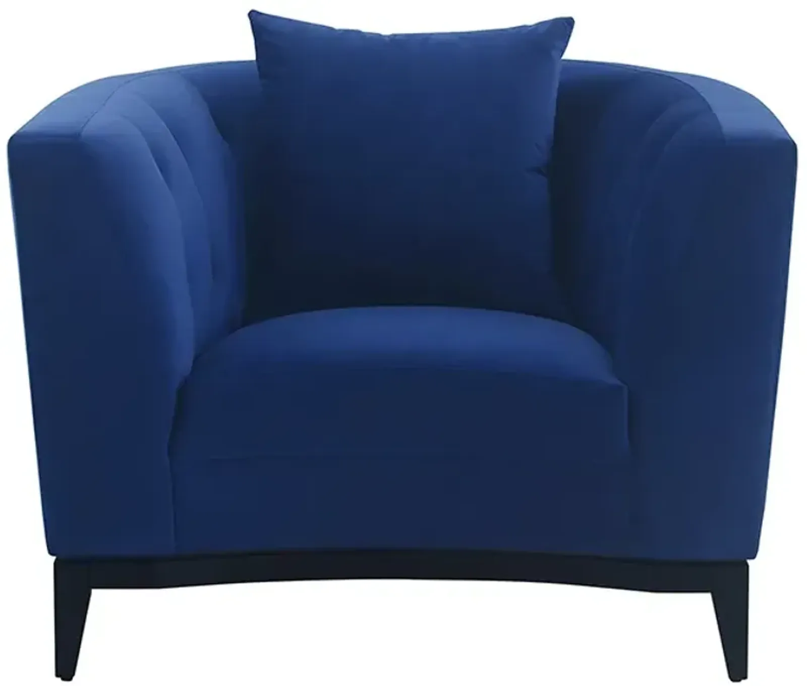 Armen Living Melange Blue Accent Chair