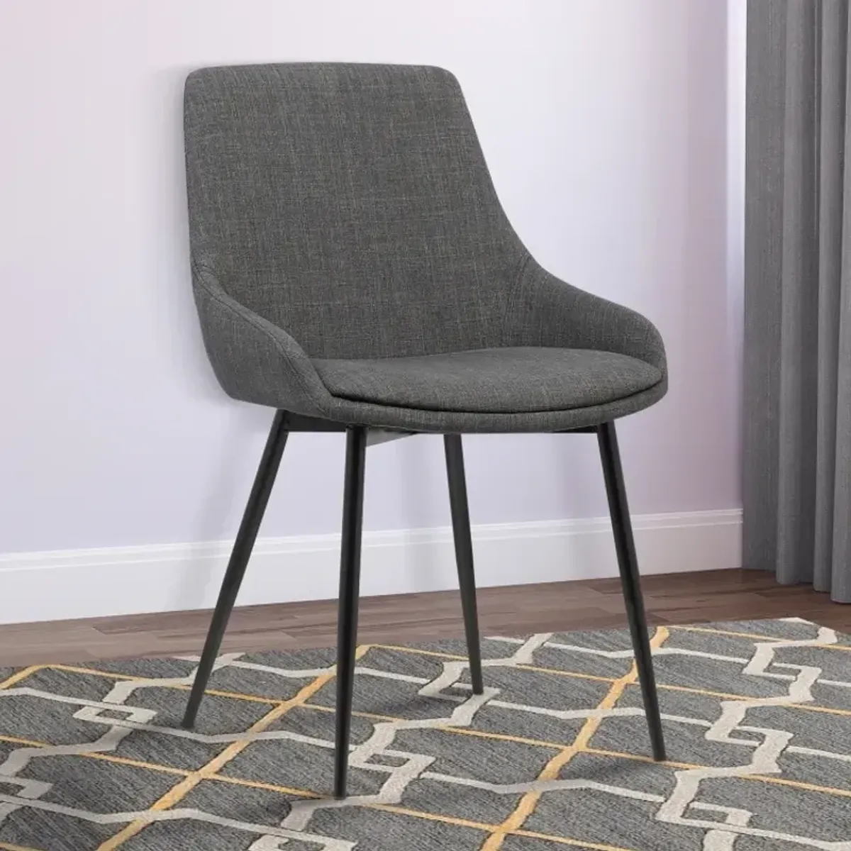 Armen Living Mia Gray Dining Chair