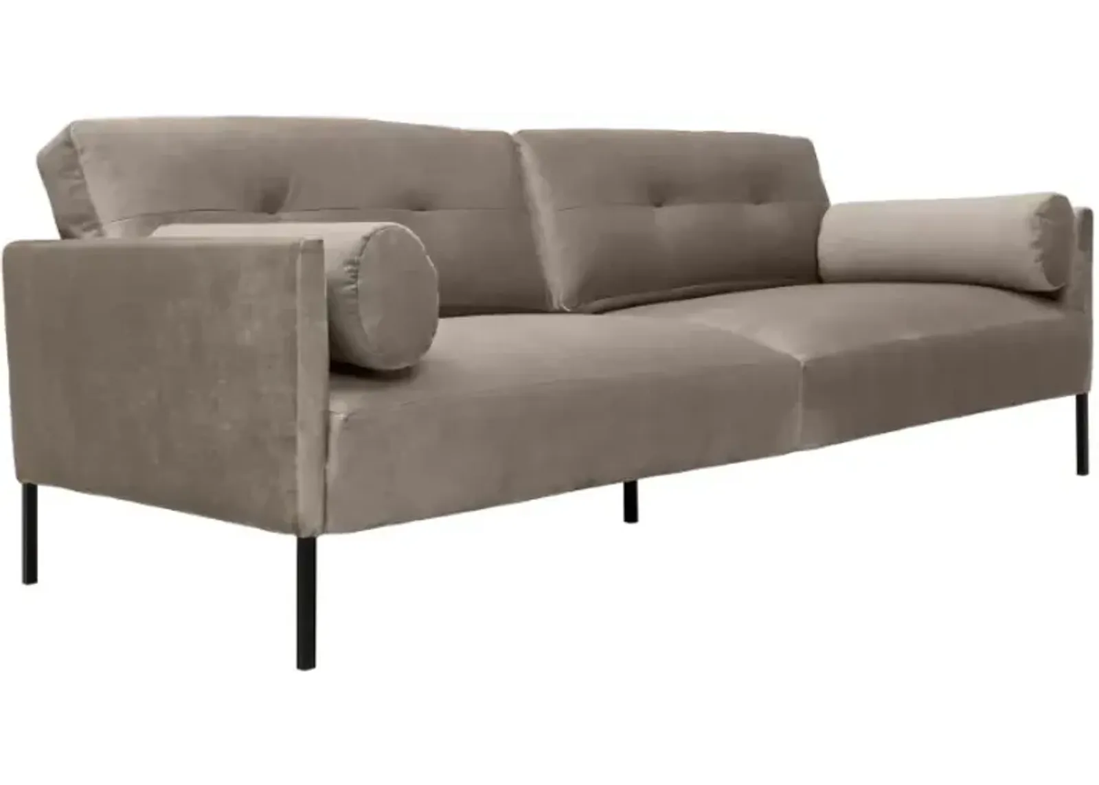 Armen Living Michalina Fossil Gray Velvet Sofa