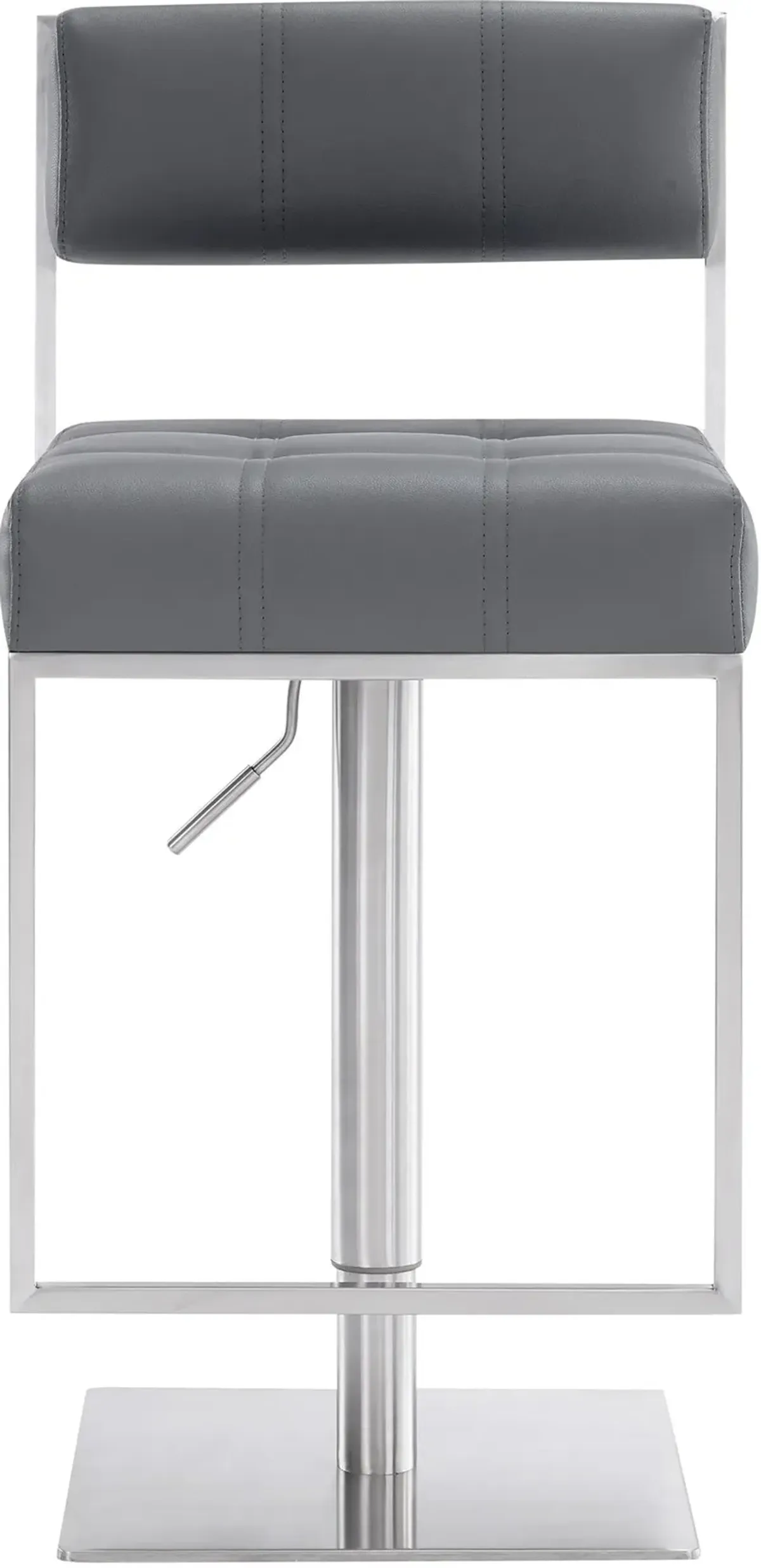 Armen Living Michele Grey Swivel Bar Stool