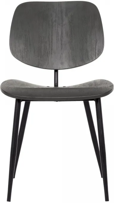 Armen Living Miki 2-Piece Black Dining Accent Chairs