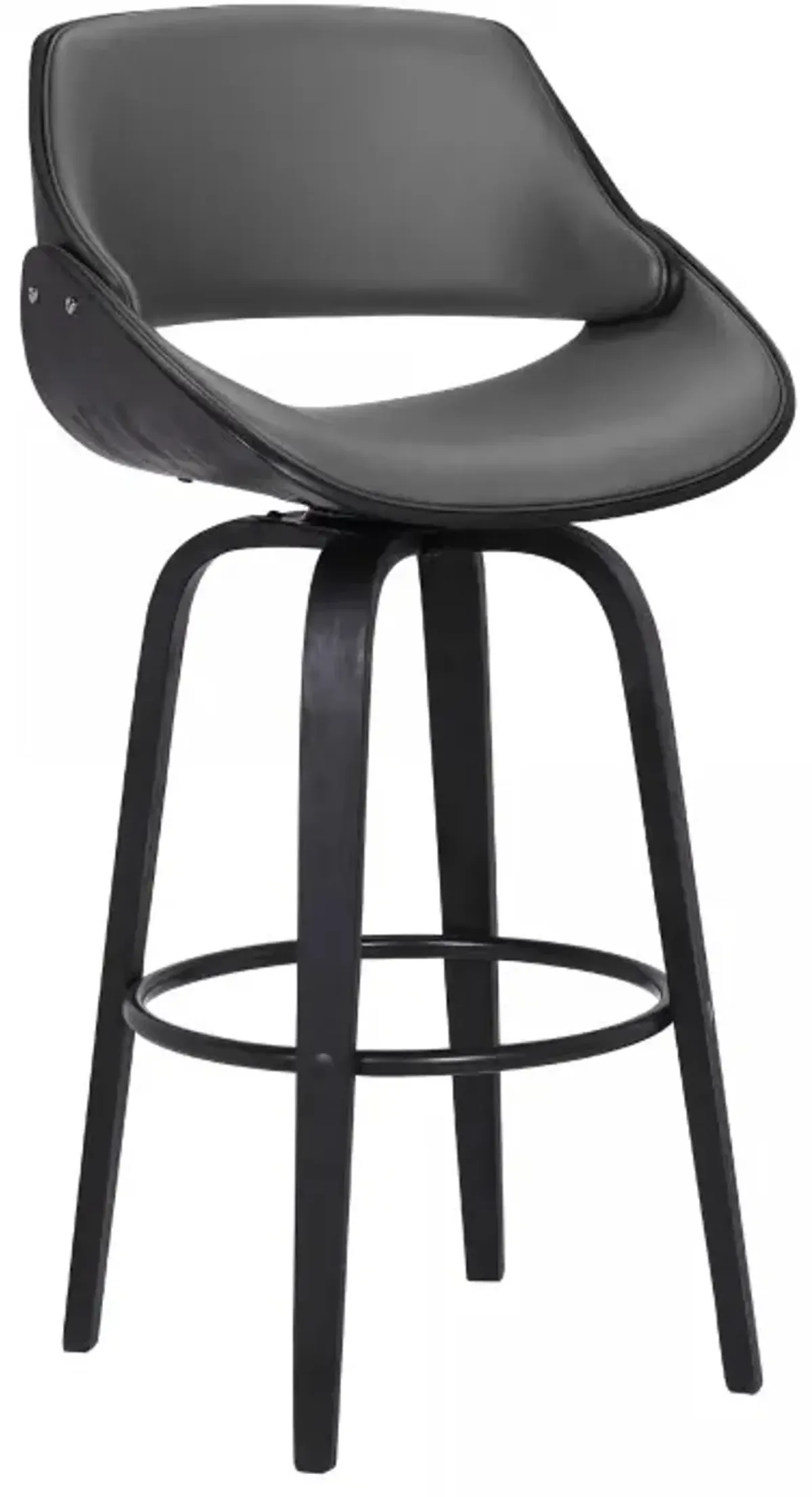 Armen Living Mona Gray 30" Swivel Bar Stool