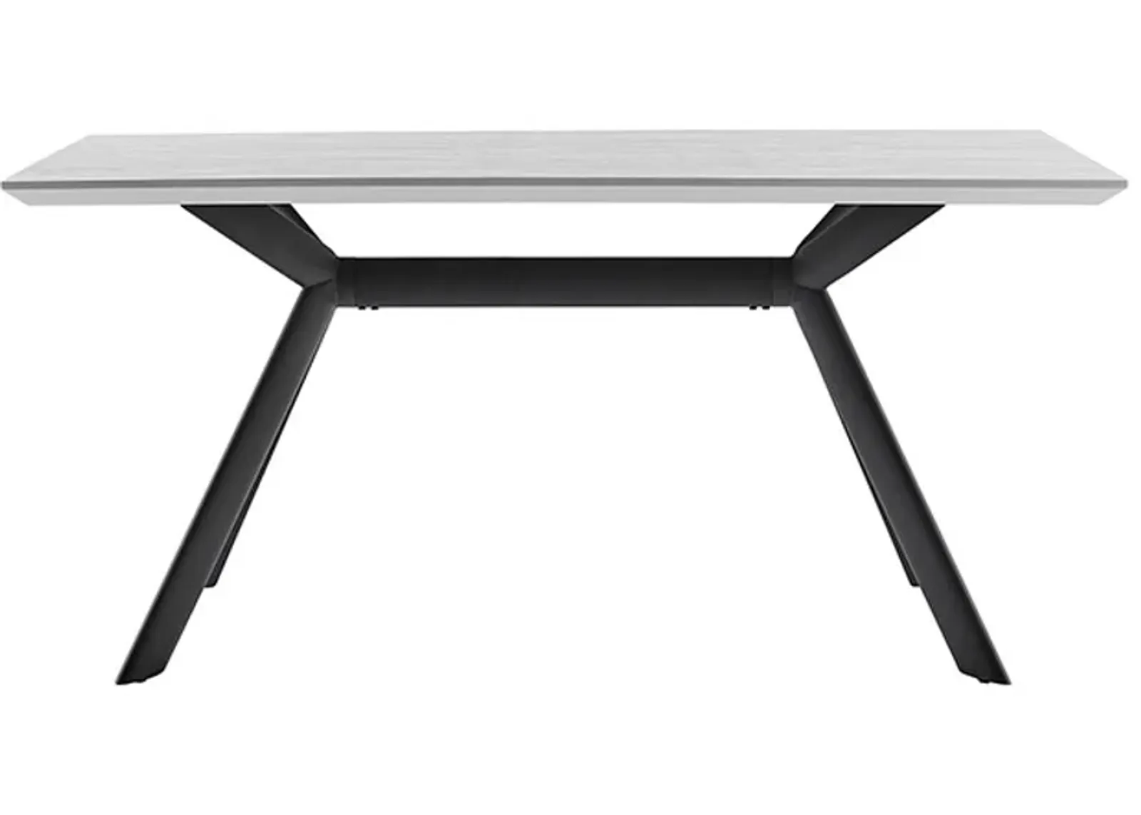 Armen Living Margot Light Gray/Black Dining Table