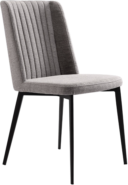 Armen Living Maine 2-Piece Gray Dining Chairs