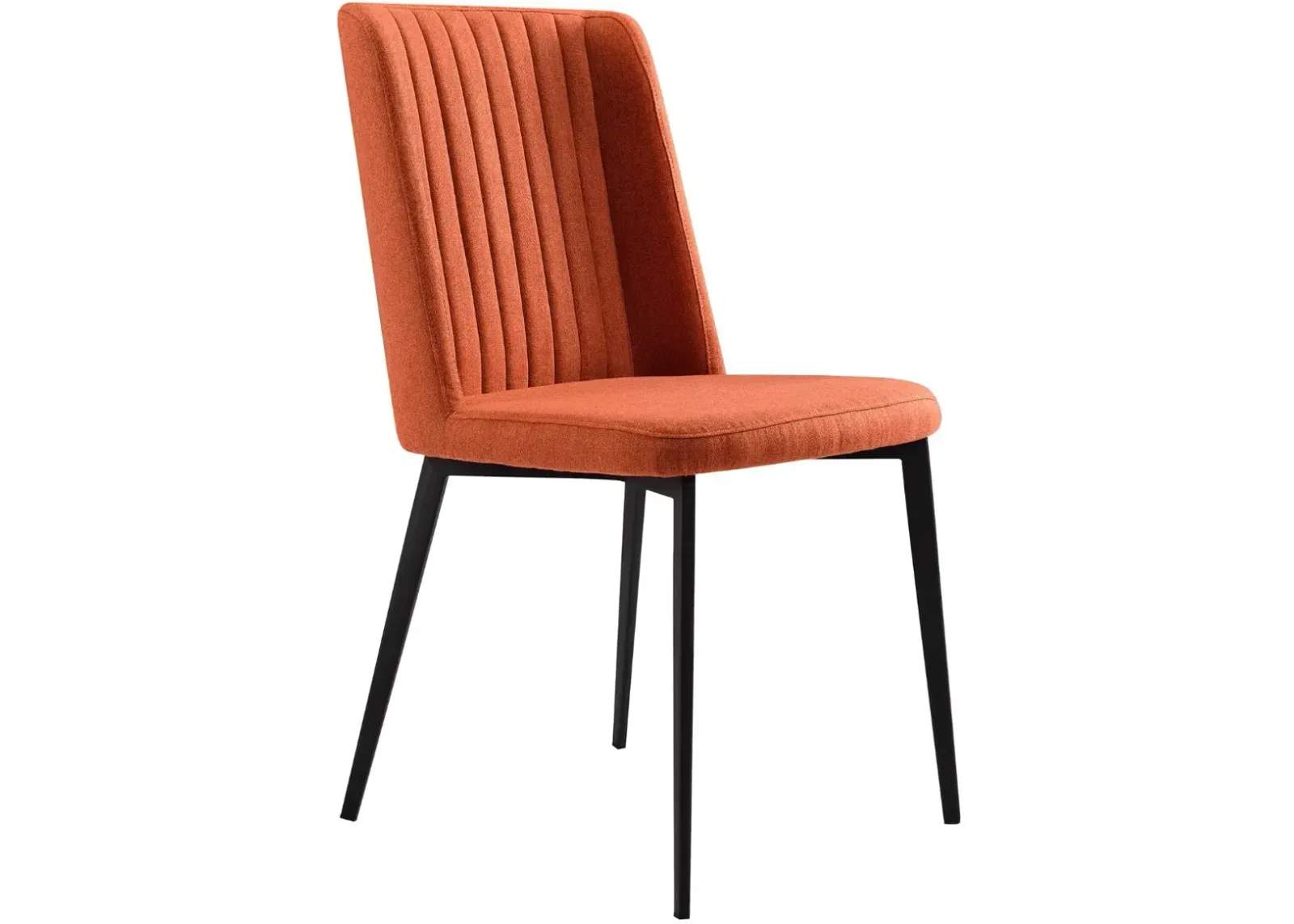 Armen Living Maine 2-Piece Orange Dining Chairs