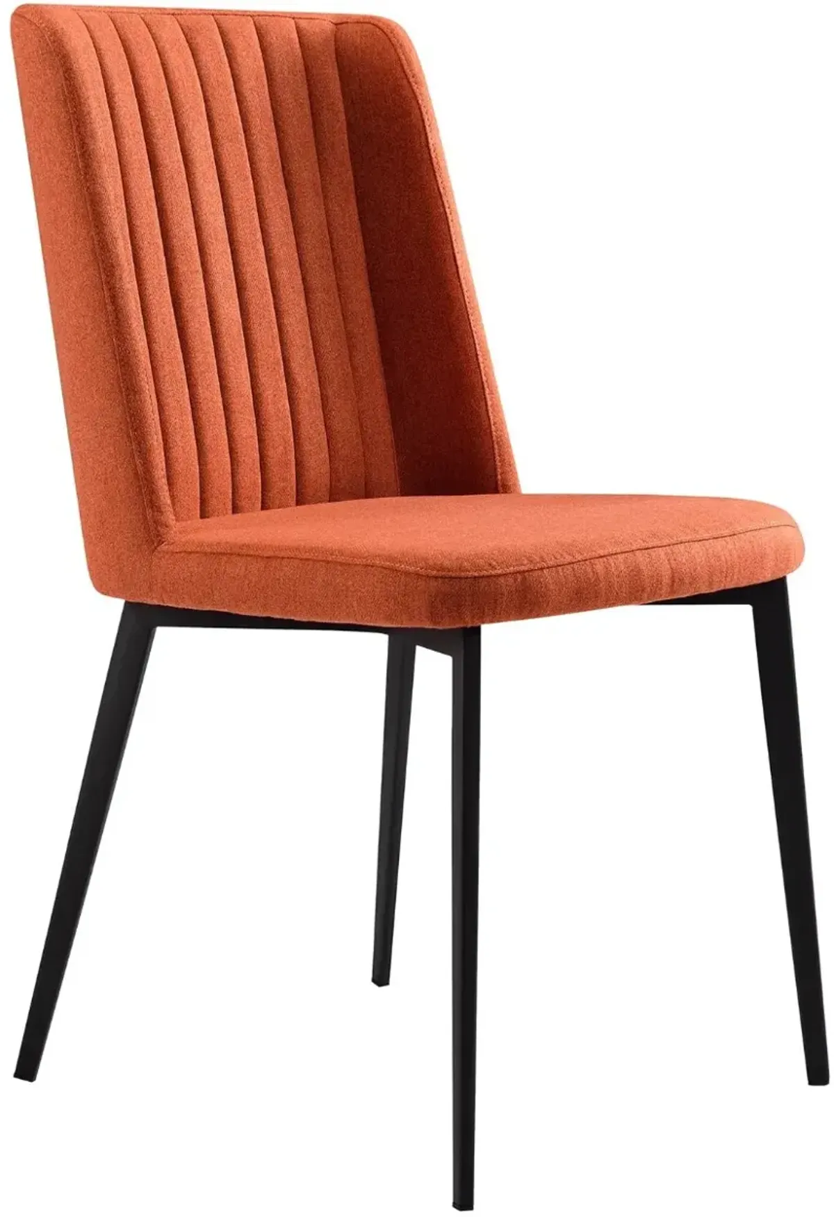 Armen Living Maine 2-Piece Orange Dining Chairs