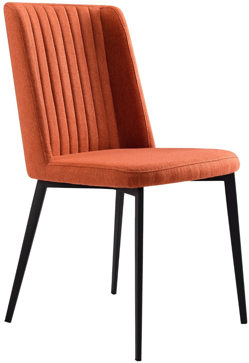 Armen Living Maine 2-Piece Orange Dining Chairs
