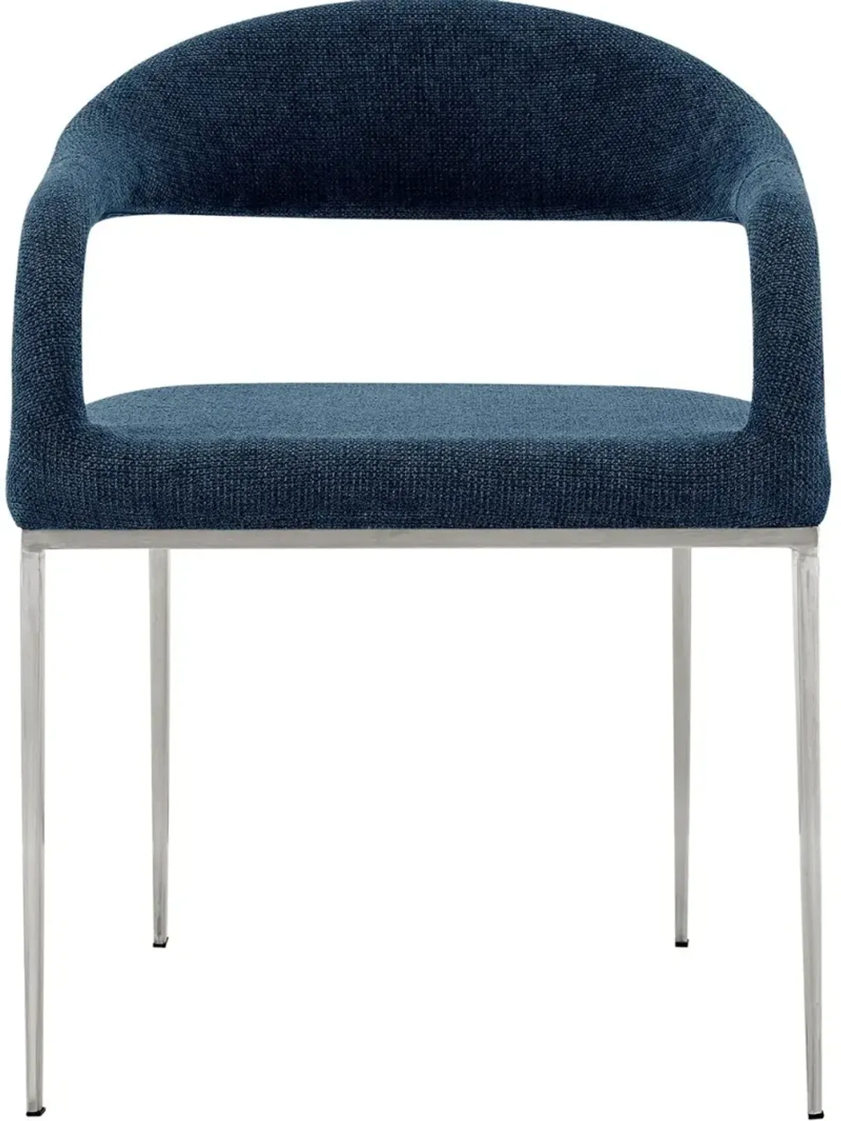Armen Living Morgan 2-Piece Blue Dining Chair Set