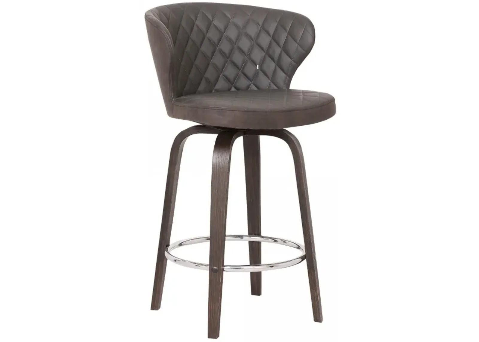 Armen Living Mynette Brown 30" Swivel Bar Stool