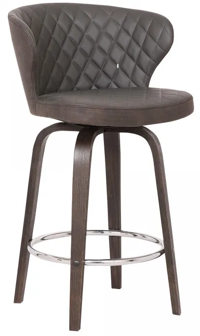 Armen Living Mynette Brown 30" Swivel Bar Stool