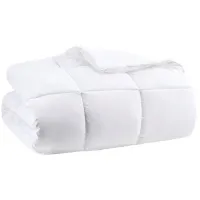 Olliix by Clean Spaces Allergen Barrier White Twin Anti-Microbial Down Alternative Comforter