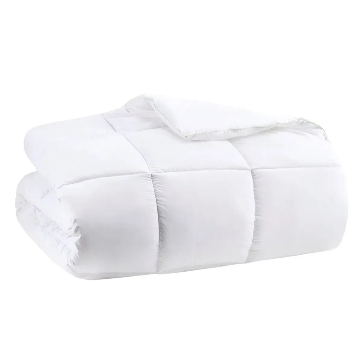 Olliix by Clean Spaces Allergen Barrier White Twin Anti-Microbial Down Alternative Comforter