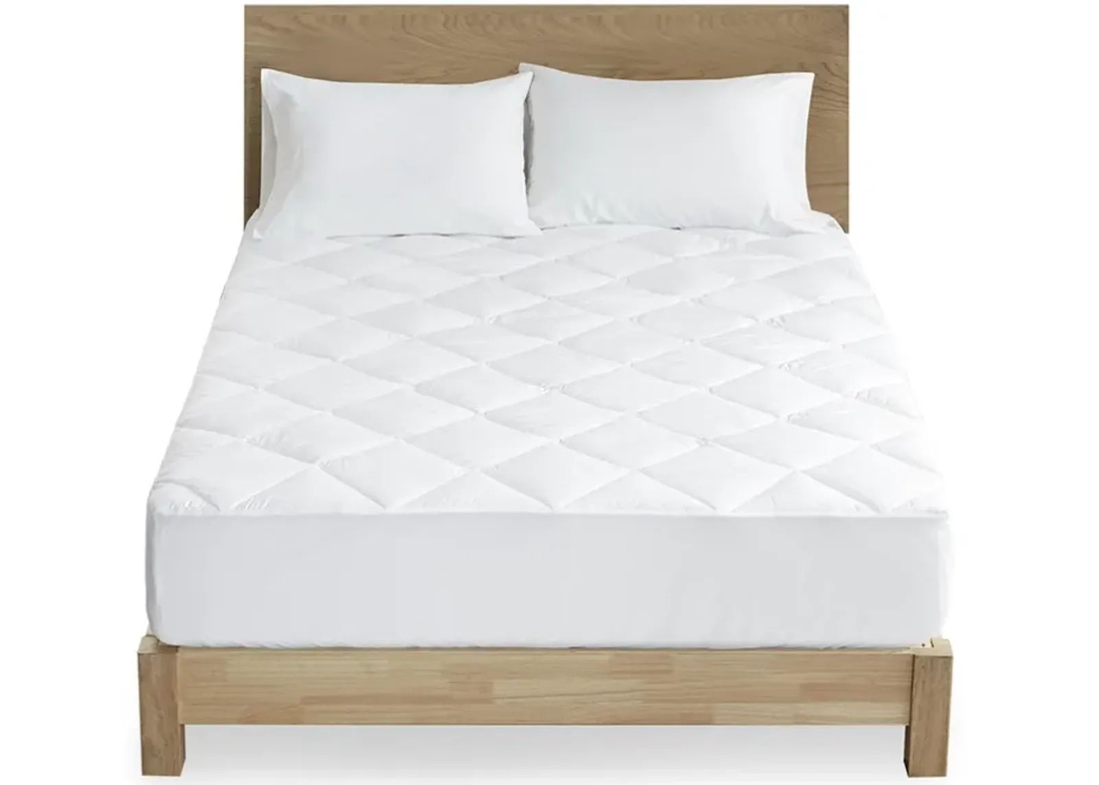 Olliix by Clean Spaces Allergen Barrier White Anti-Microbial Mattress Pad