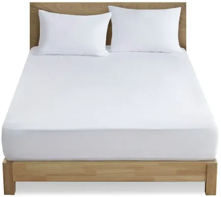 Olliix by Clean Spaces Allergen Barrier White Full Mattress and Pillow Protector Set