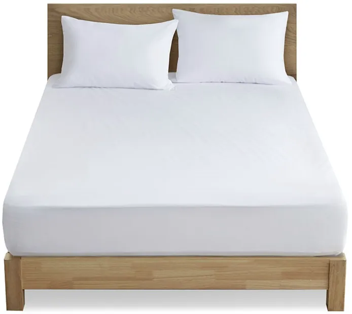Olliix by Clean Spaces Allergen Barrier White King Mattress and Pillow Protector Set