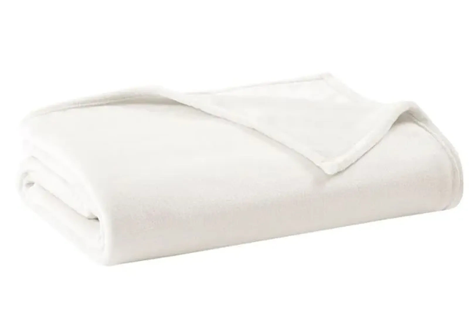 Olliix by Clean Spaces Antimicrobial Plush Ivory Full/Queen Blanket