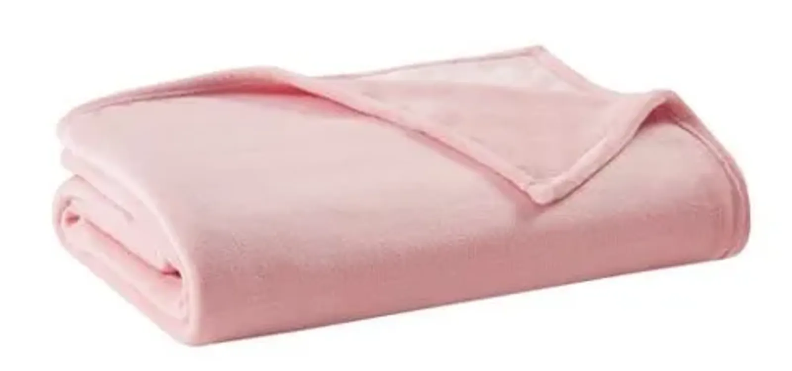 Olliix by Clean Spaces Blush Twin  Antimicrobial Plush Blanket