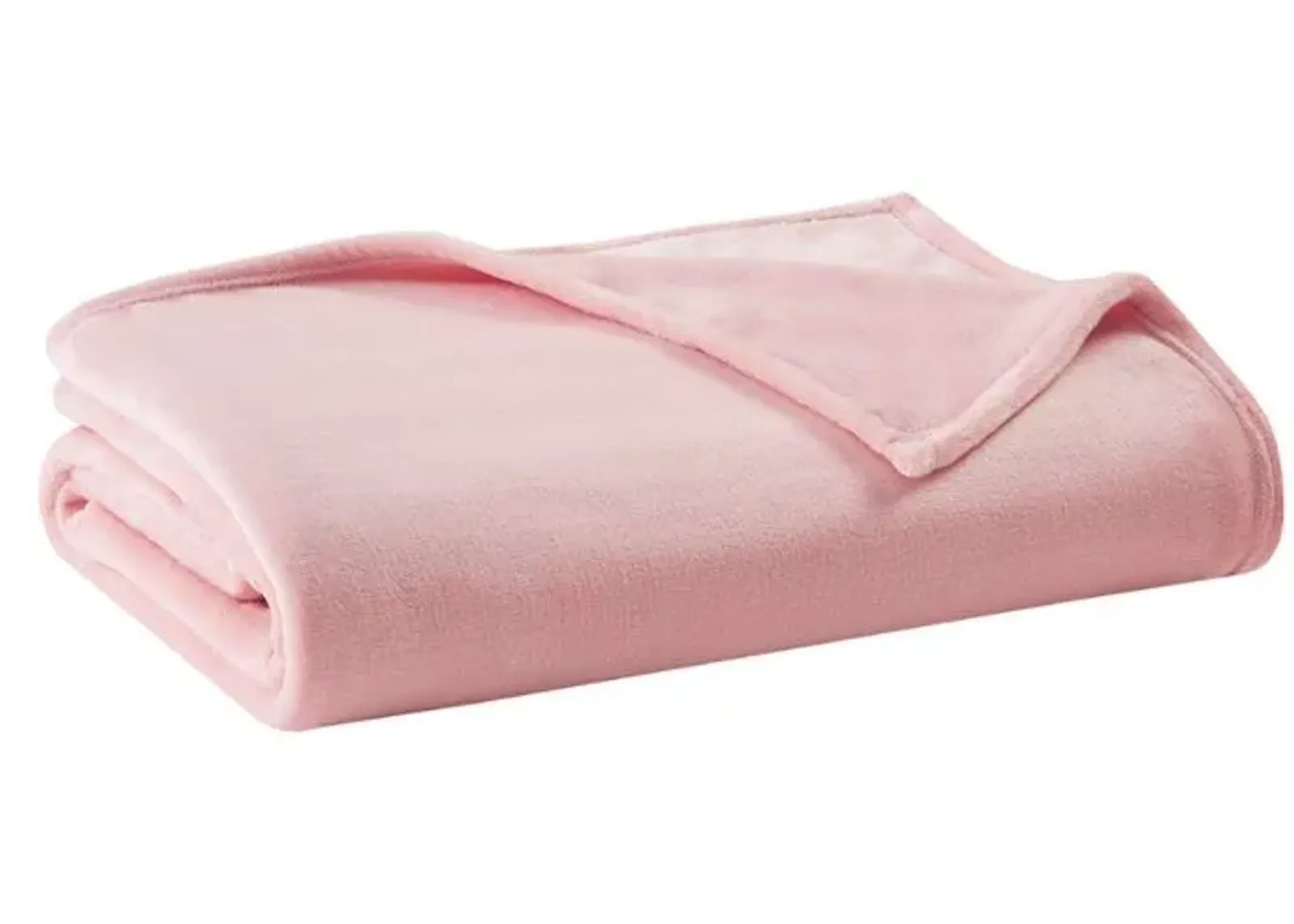 Olliix by Clean Spaces Antimicrobial Plush Blush Full/Queen Blanket