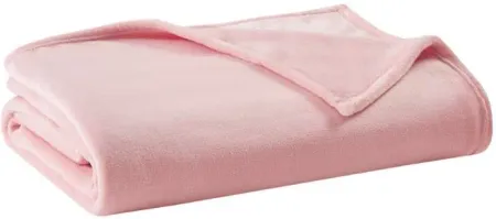 Olliix by Clean Spaces Antimicrobial Plush Blush King Blanket