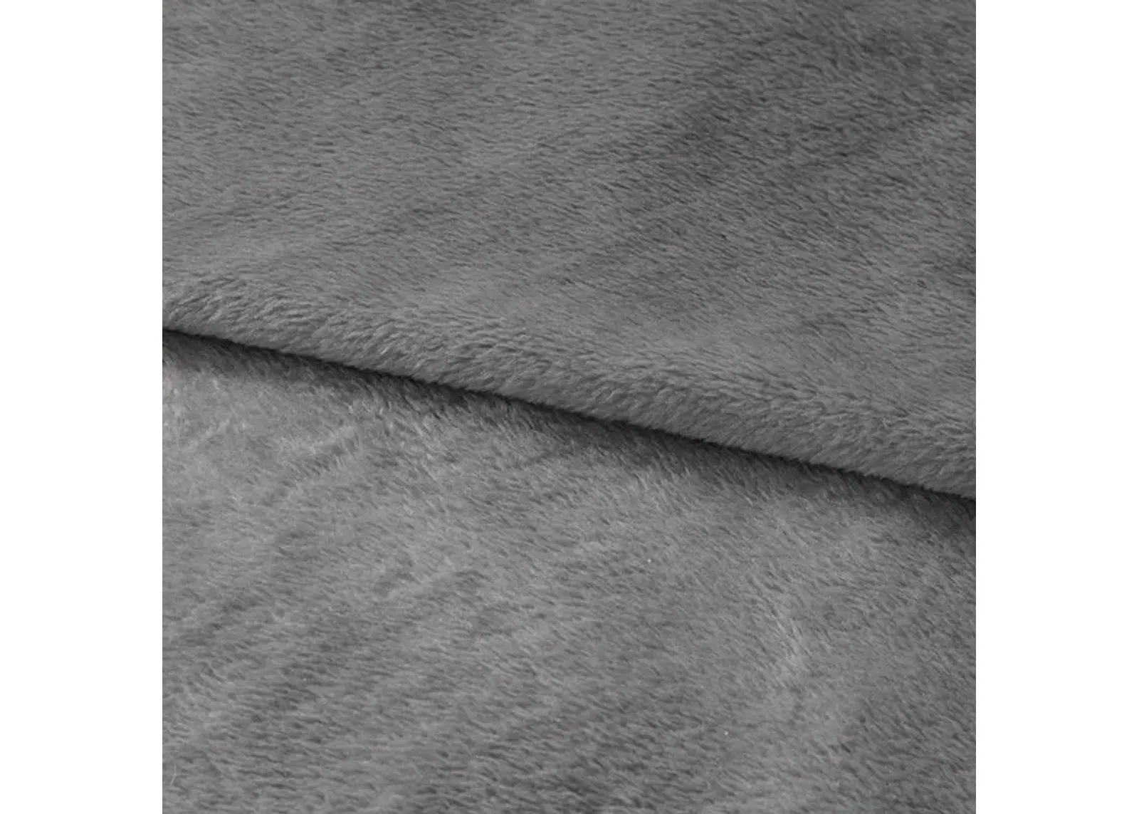 Olliix by Clean Spaces Antimicrobial Plush Charcoal Full/Queen Blanket