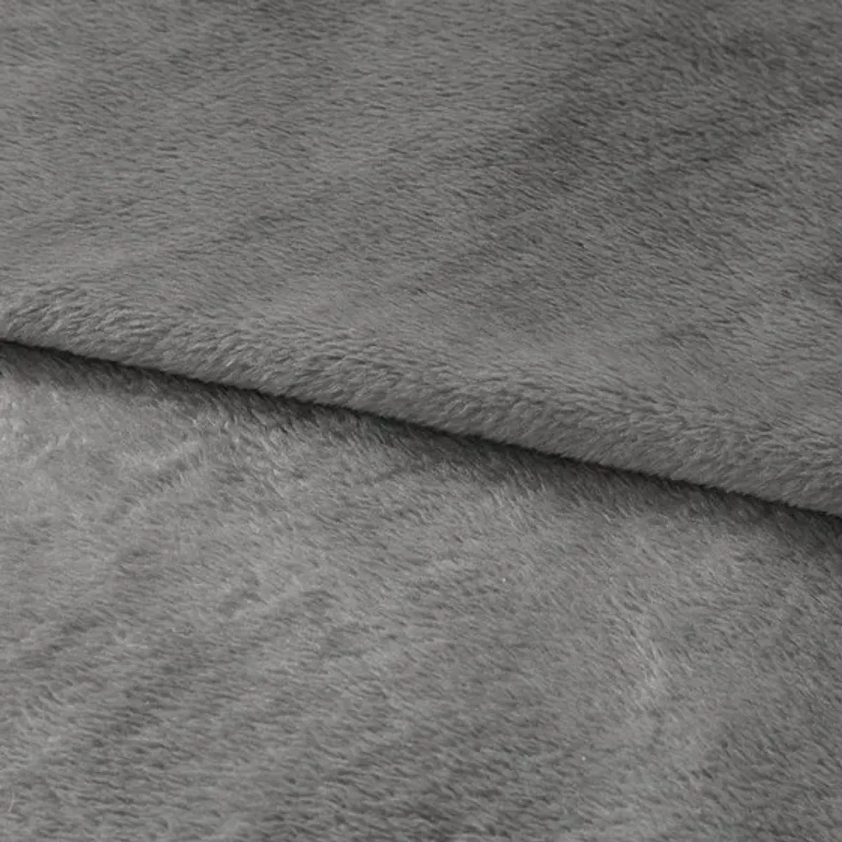 Olliix by Clean Spaces Antimicrobial Plush Charcoal Full/Queen Blanket