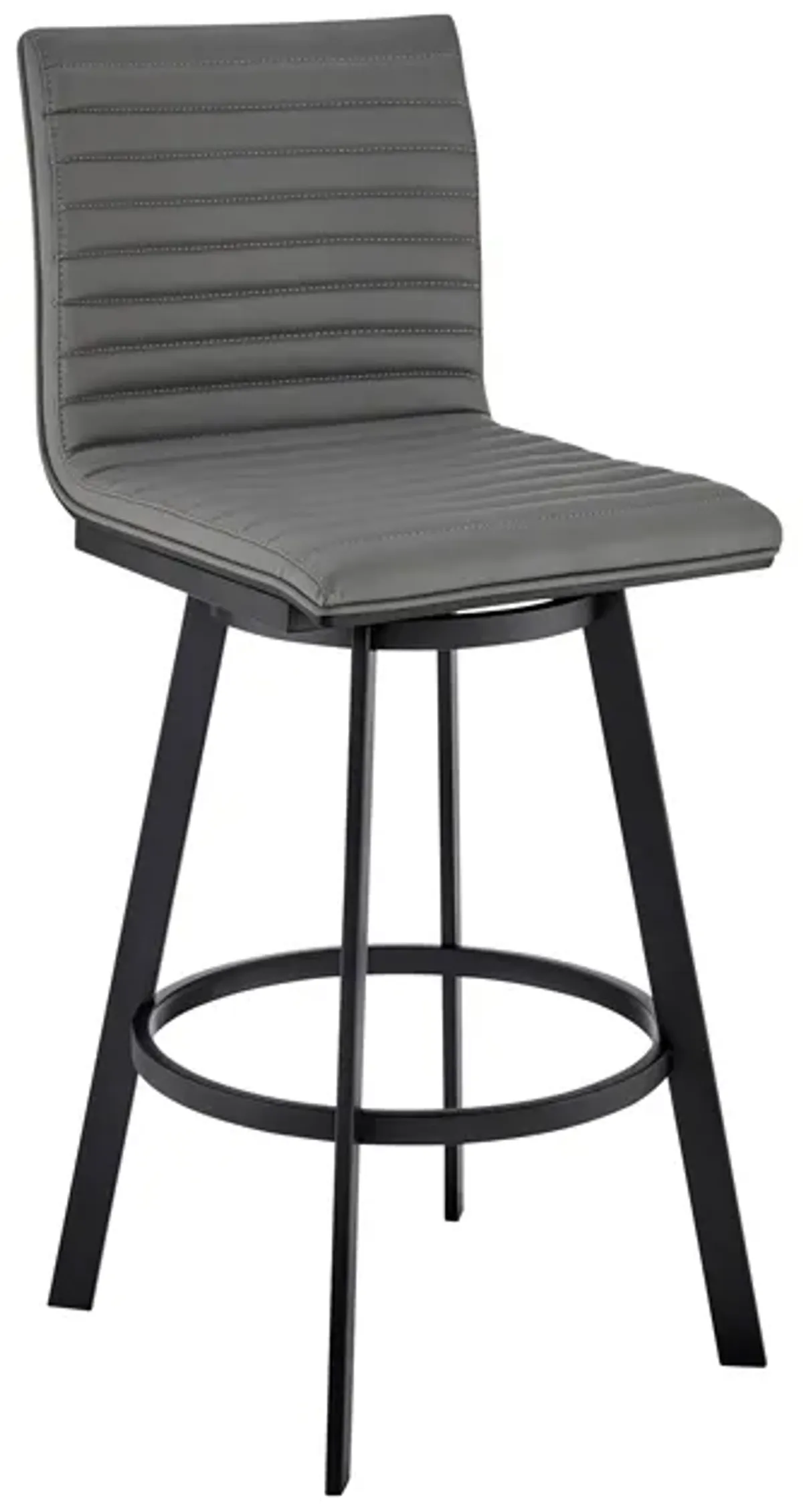 Armen Living Nikole Gray 26" Swivel Bar Stool