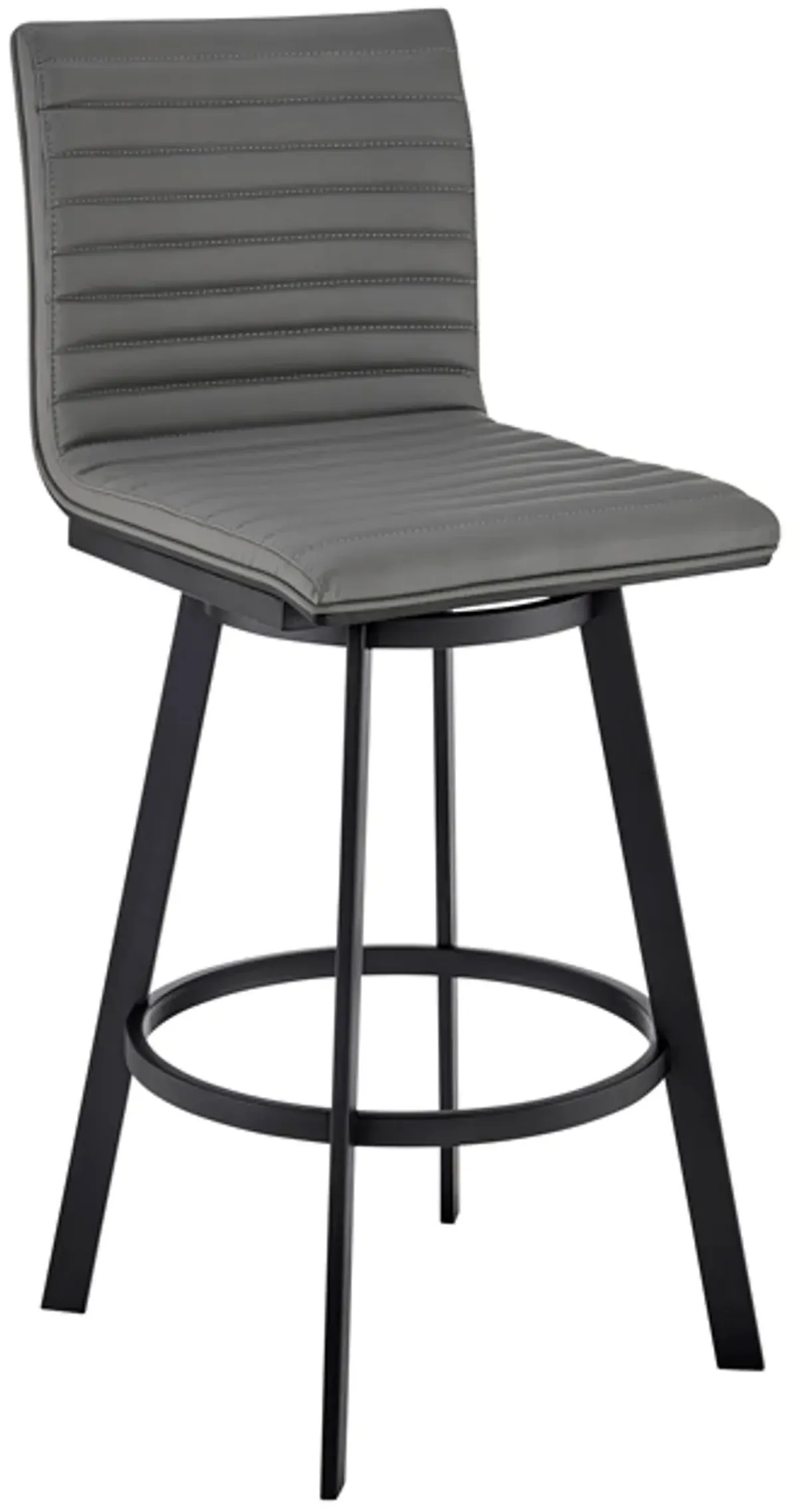 Armen Living Nikole Gray 26" Swivel Bar Stool