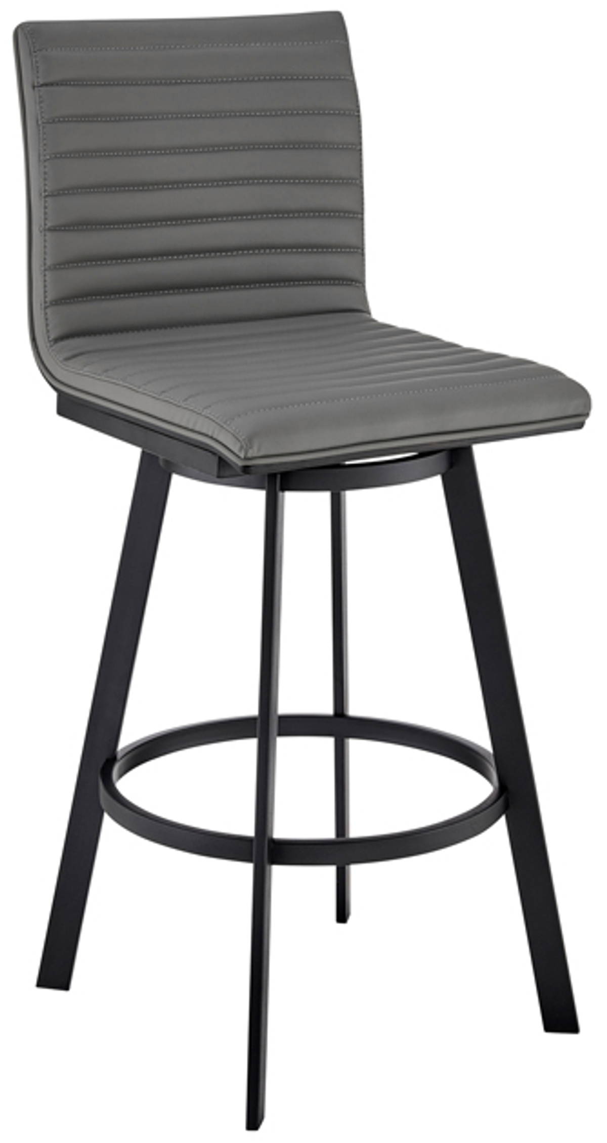 Armen Living Nikole Gray 30" Swivel Bar Stool