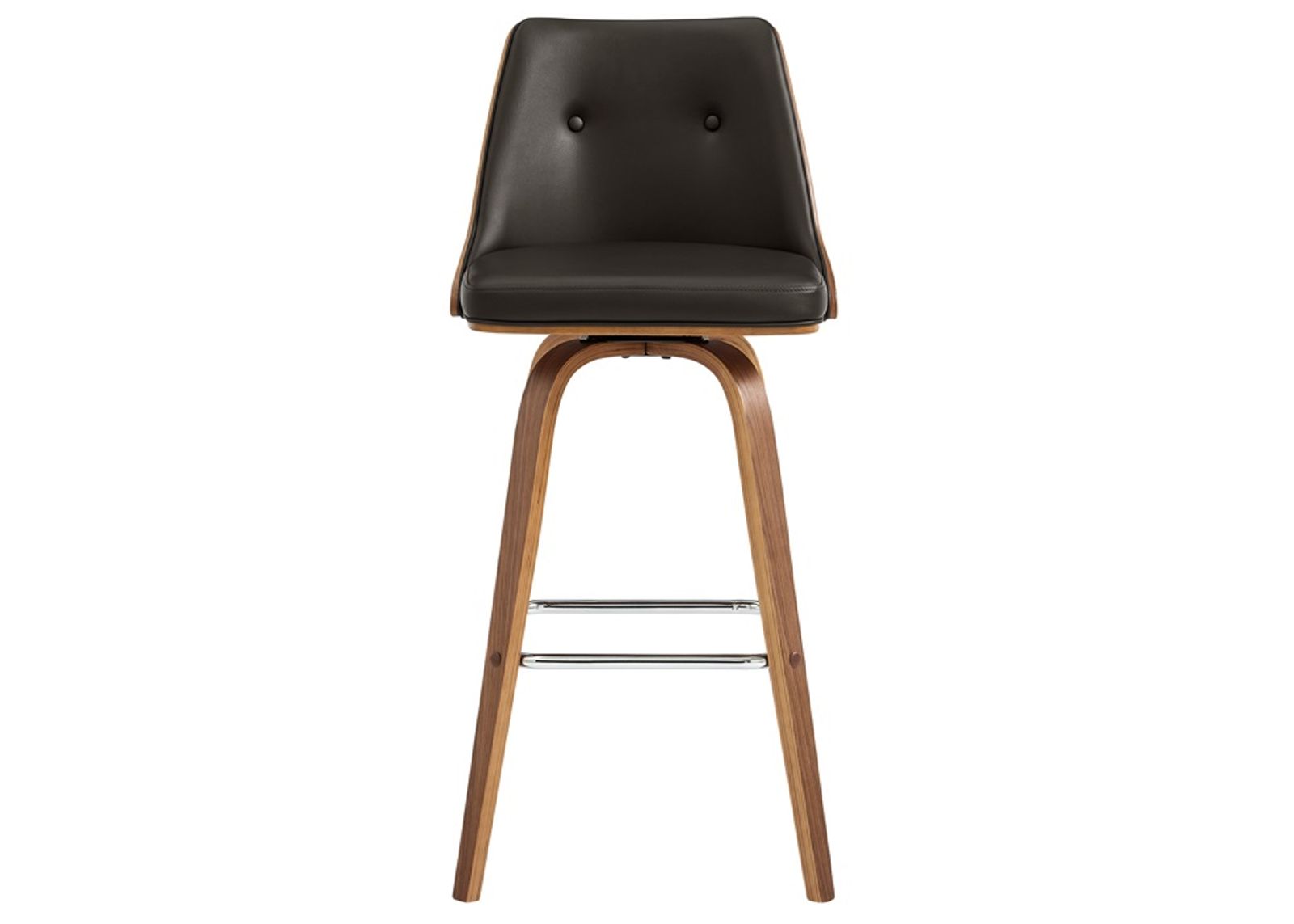 Armen Living Nolte Brown 26" Swivel Counter Stool