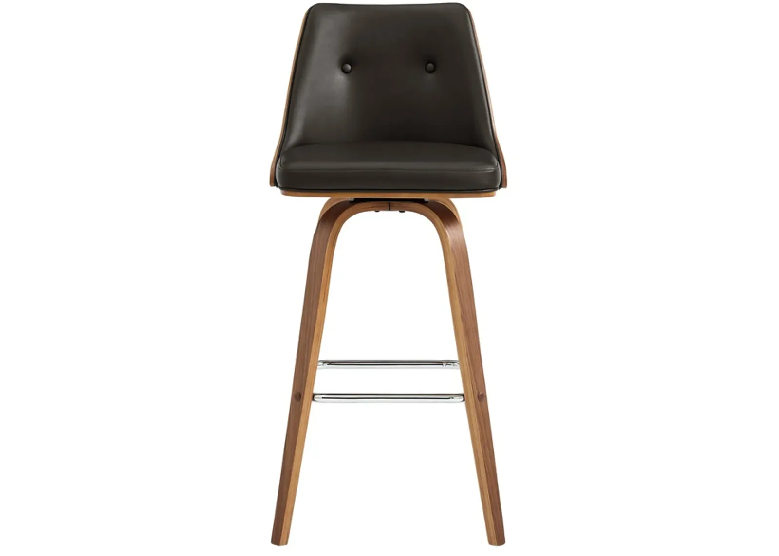 Armen Living Nolte Brown 26" Swivel Counter Stool