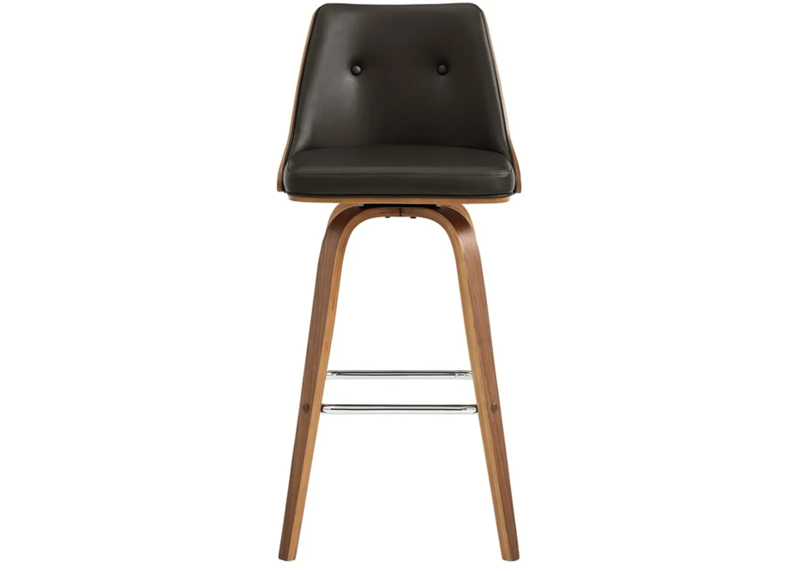 Armen Living Nolte Brown 30" Swivel Bar Stool