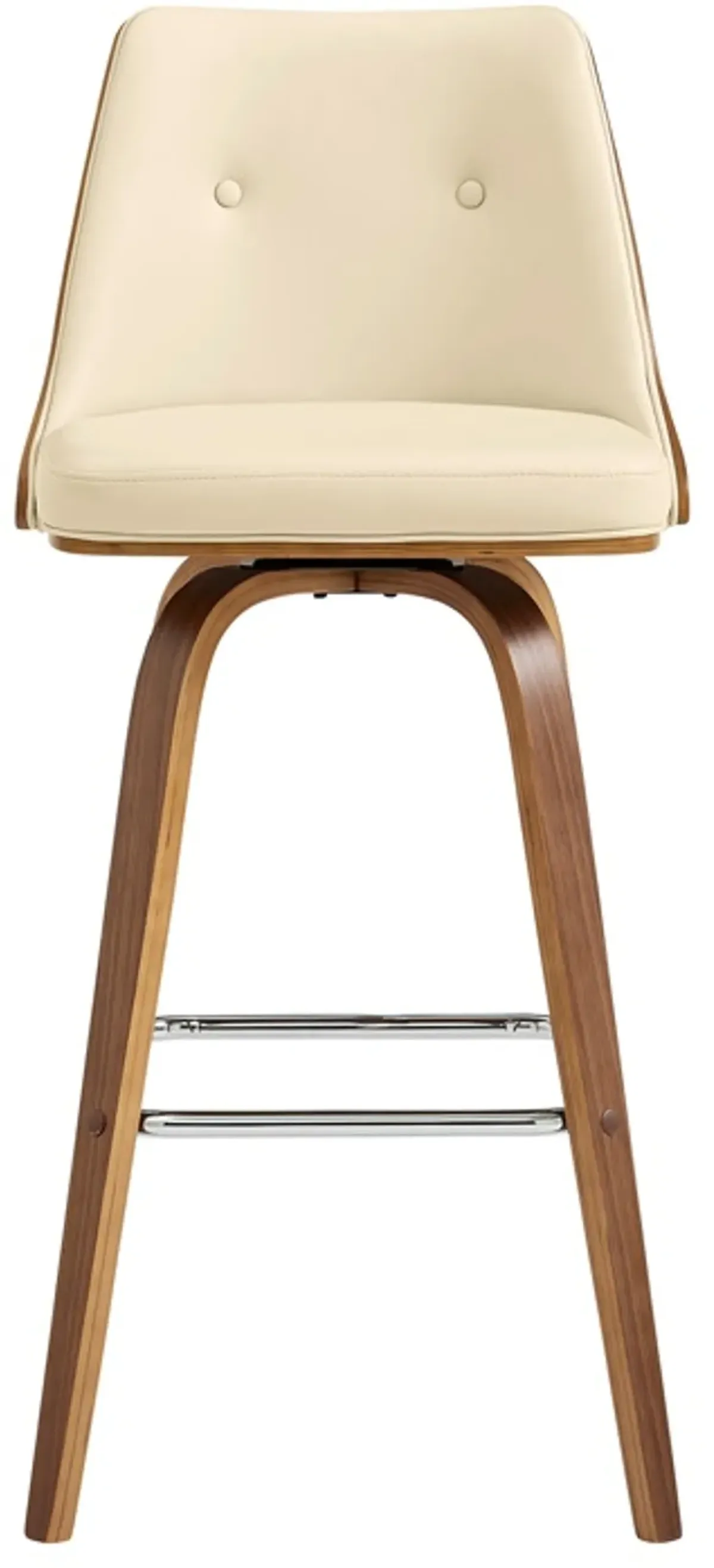 Armen Living Nolte Cream 30" Swivel Bar Stool