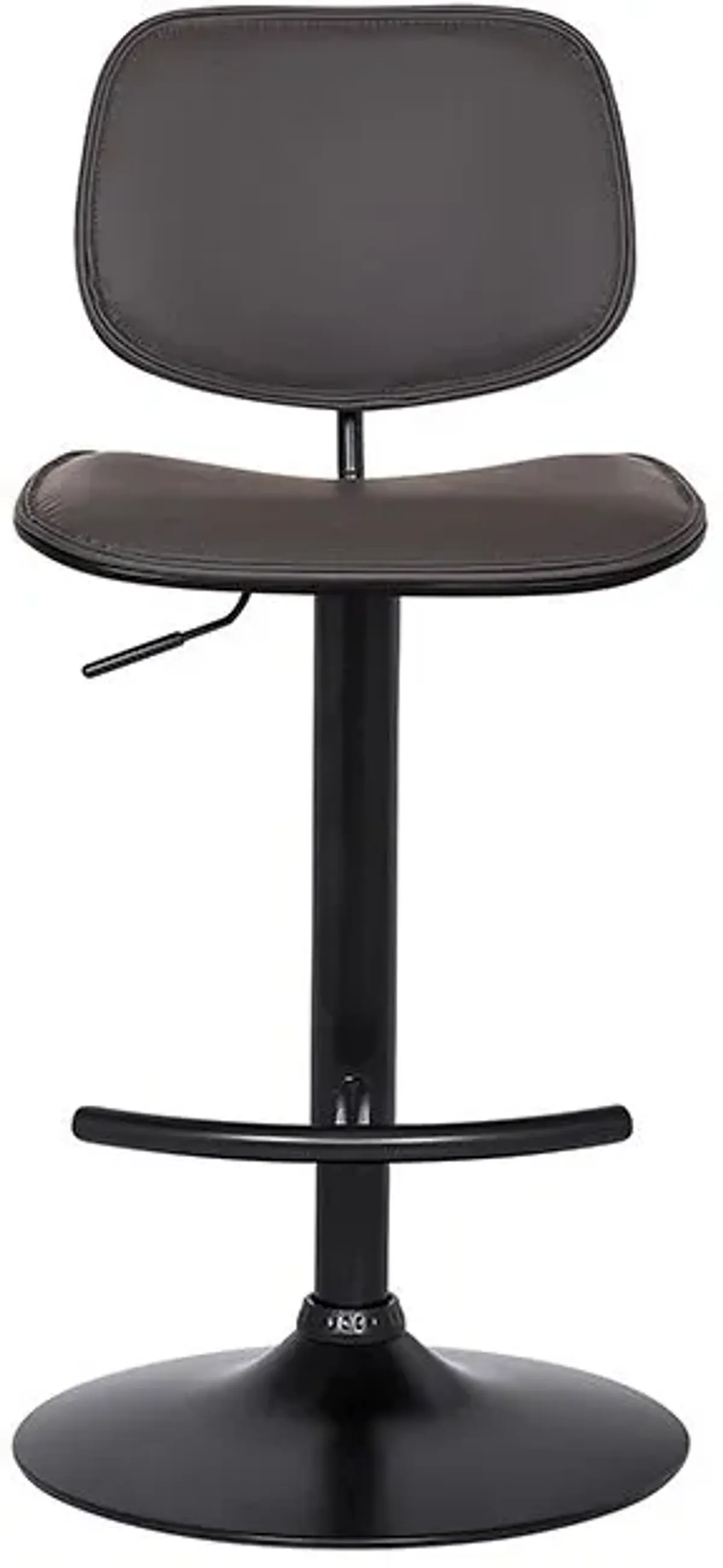 Armen Living Nancy Gray Adjustable Swivel Bar Stool