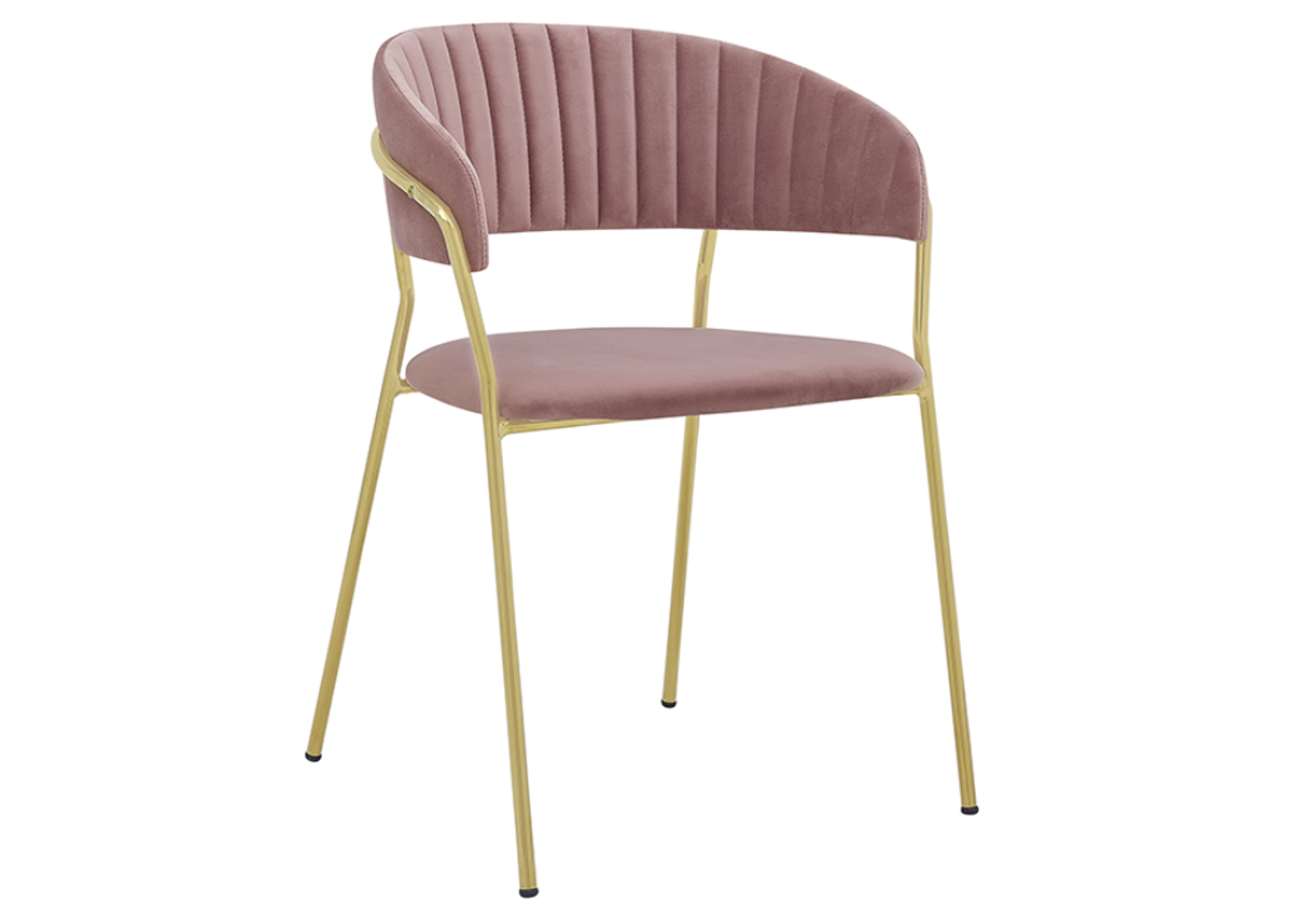 Armen Living Nara 2-Piece Pink Dining Chairs