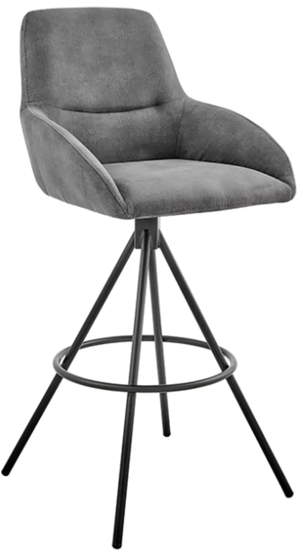 Armen Living Odessa Charcoal 30" Bar Stool