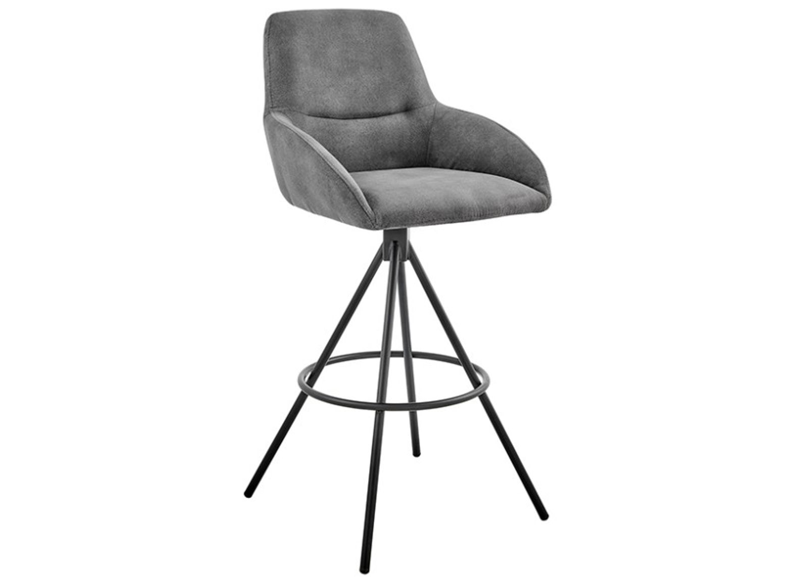 Armen Living Odessa Charcoal 30" Bar Stool