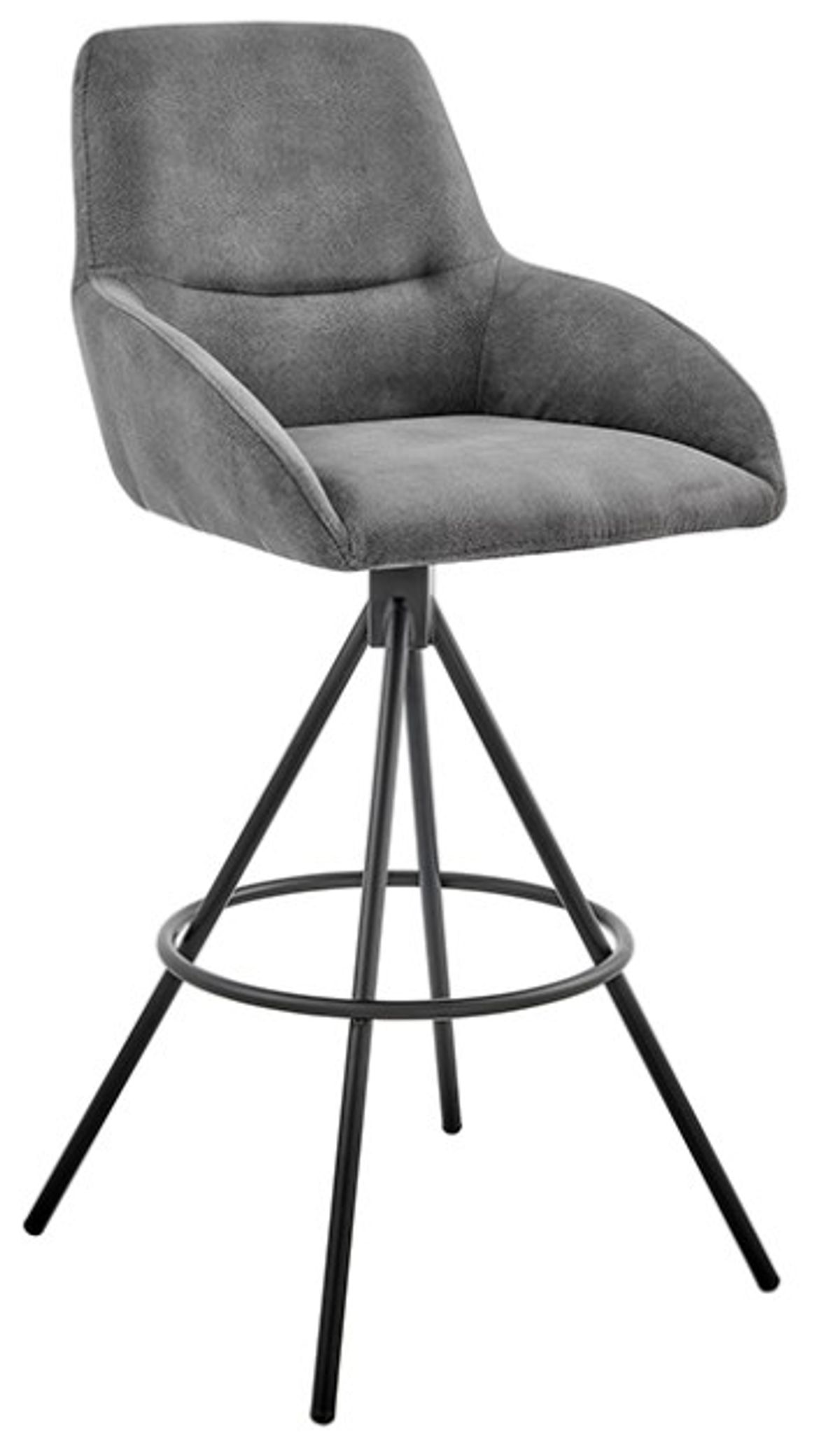 Armen Living Odessa Charcoal 30" Bar Stool