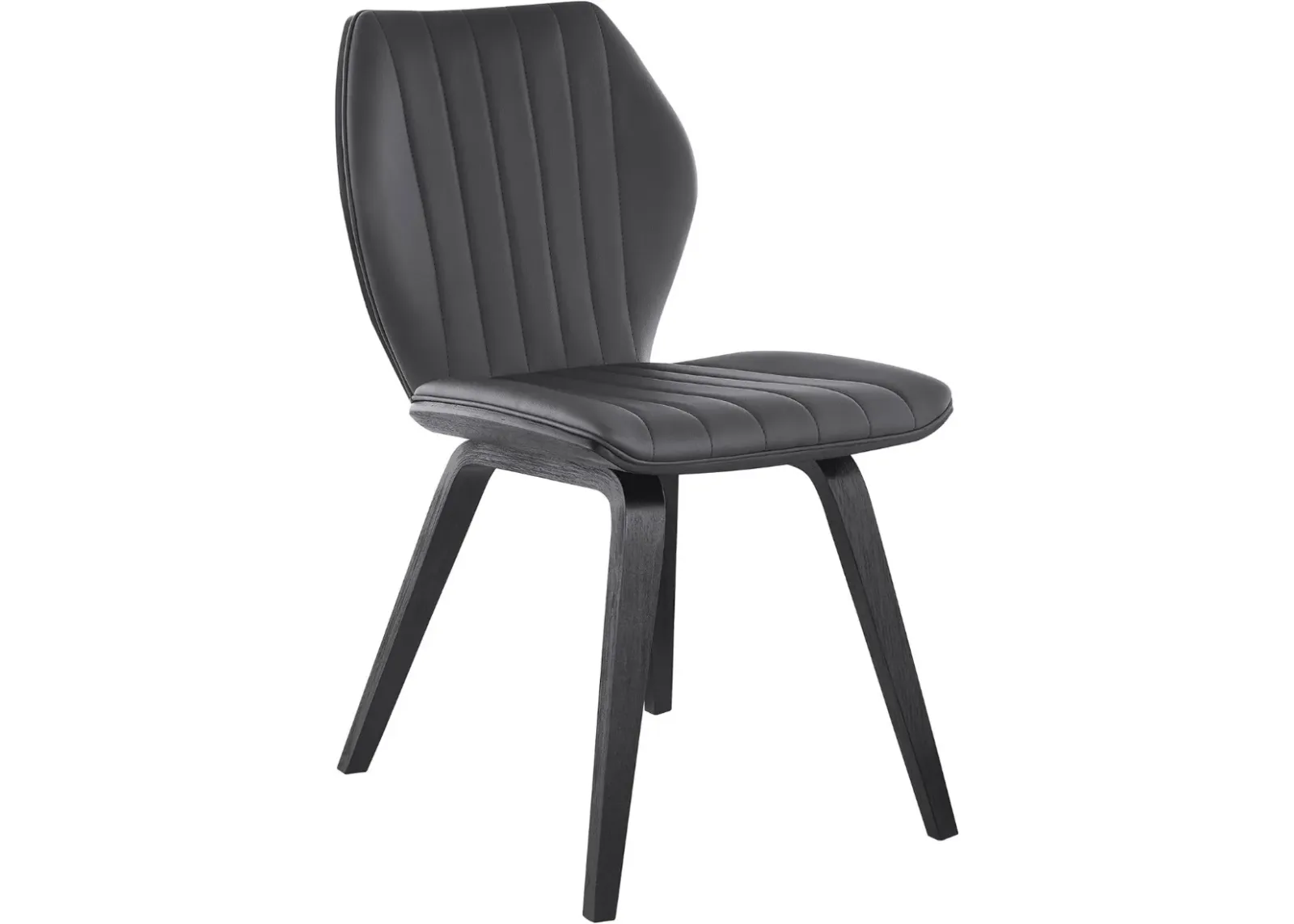 Armen Living Ontario 2-Piece Gray Dining Chairs