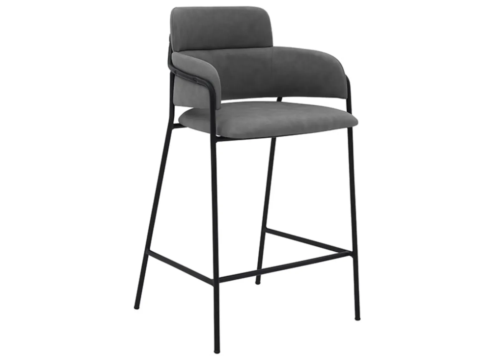 Armen Living Oshen Gray 26" Counter Stool