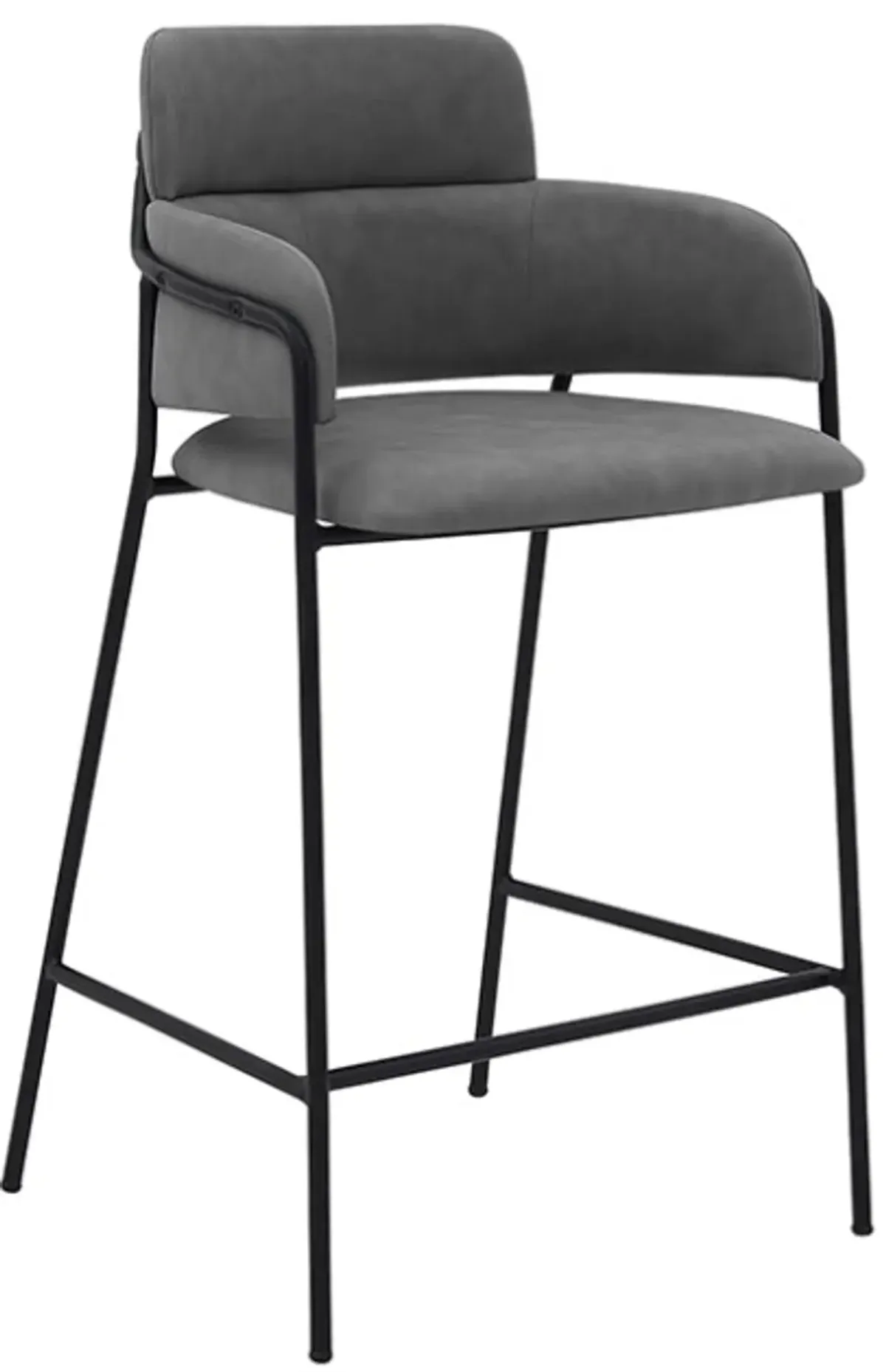 Armen Living Oshen Gray 26" Counter Stool